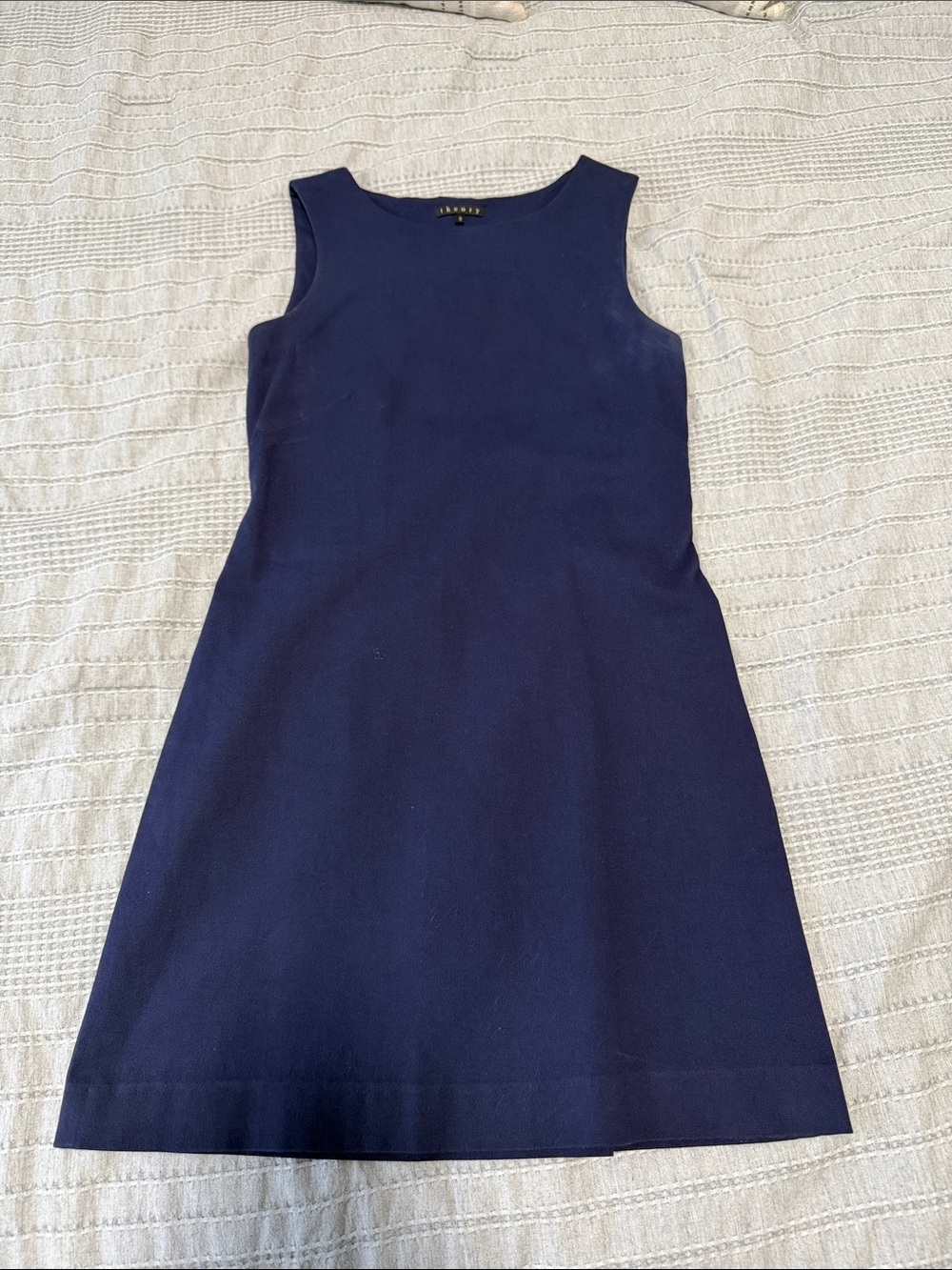 Theory Navy Sleeveless Mini Dress